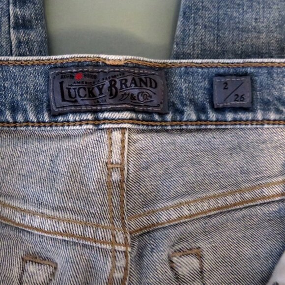 🎄NWOT Lucky Brand Candiani Authentic Straight Crop Jeans Size 2/26 - Picture 13 of 13